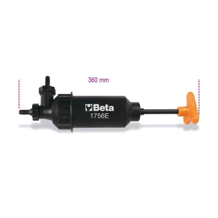 Beta Tools 1756E 200ml Siphon syringe, compatible with petrol, pouring fuel & emptying tanks