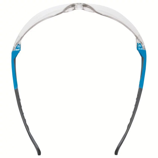 uvex pheos nxt PPE safety glasses, Metal-free, blue, anthracite, clear lens