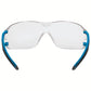 uvex pheos nxt PPE safety glasses, Metal-free, blue, anthracite, clear lens