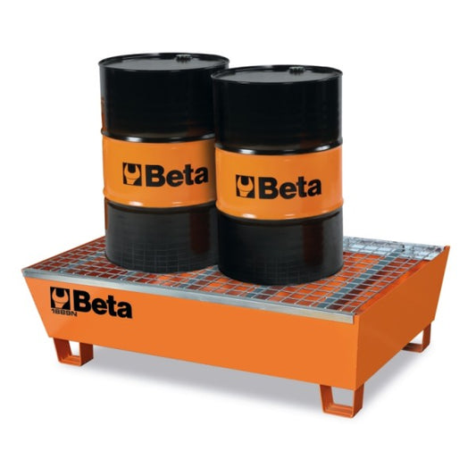 Beta Tools 1889N Steel handling and storage base for 2 200-l barrels