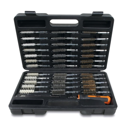 Beta Tools 960PI/K36 Kit of brushes for cleaning injector seats, 1/4" DIN 3126 E6,3